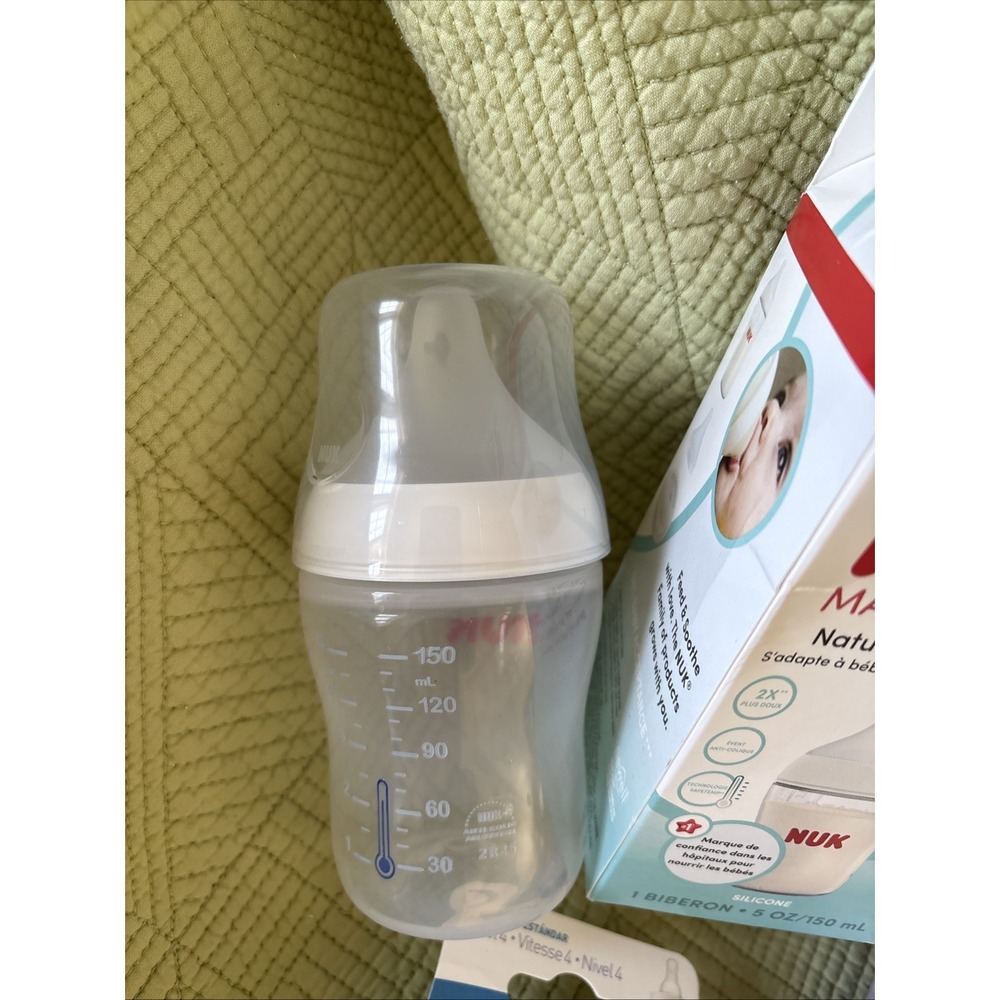 NUK 5oz & mam 4.5 Oz & 2 Dr Brown Nipples Lot